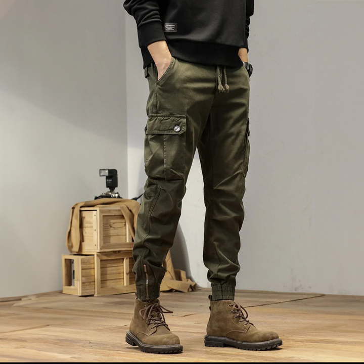 Slim-Fit Utility Cargo Pants for Men