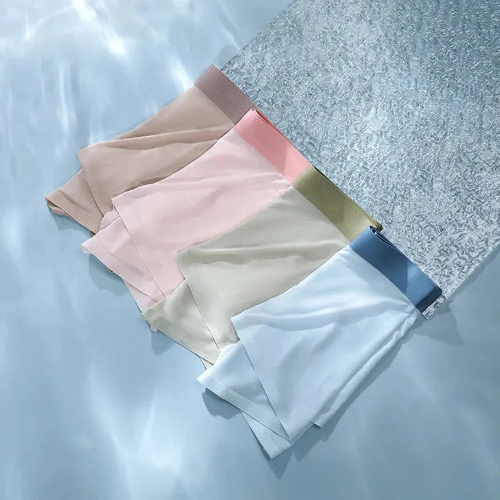 4-Piece Ice Silk Antibacterial Men's Briefs