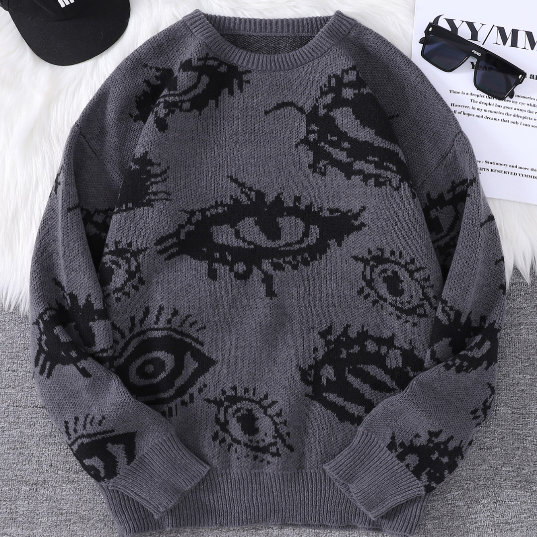 Charles Abstract Eye Sweater Artisio