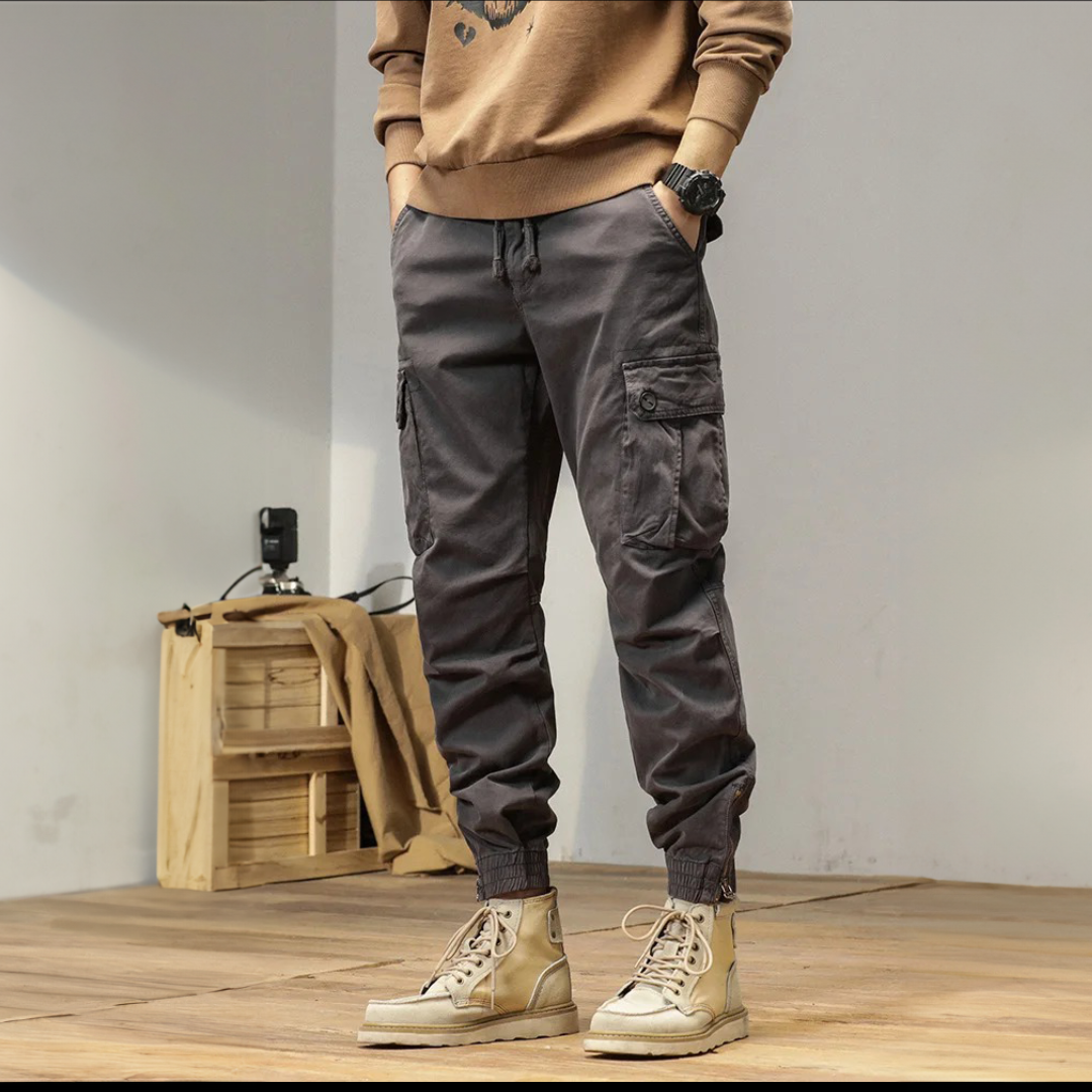 Slim-Fit Utility Cargo Pants for Men