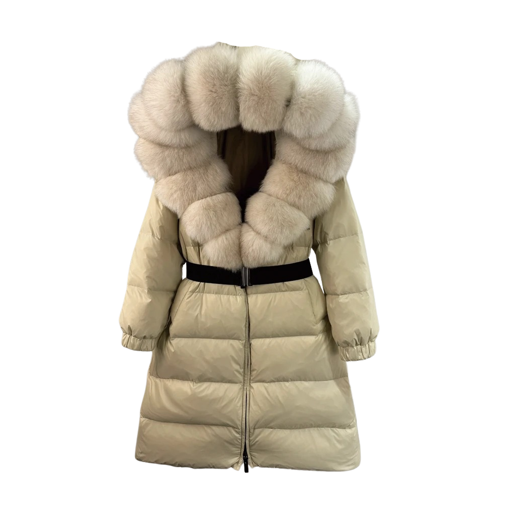 Sierra Fox Fur Women Padded Puffer Jacket