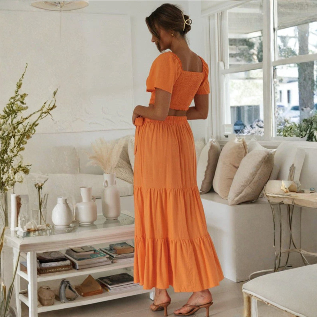 Artisio | Women Crop Maxi Lounge Set