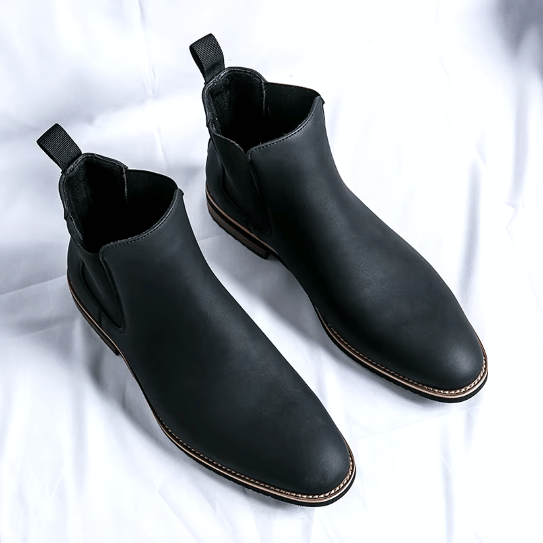 Gideon Genuine Leather Chelsea Boots