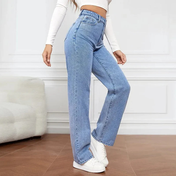 Sierra High-Rise Straight Leg Jeans