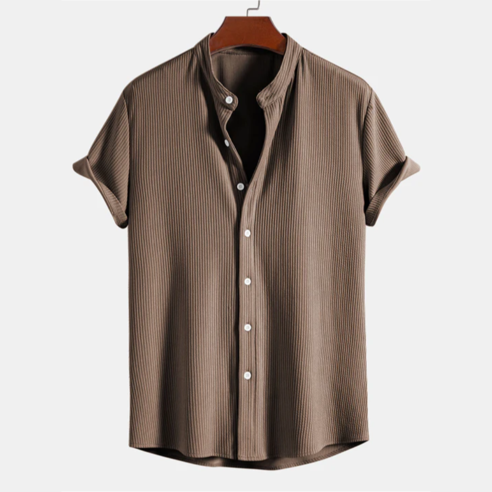 Francesco Franco® Ribbed Collar Shirt