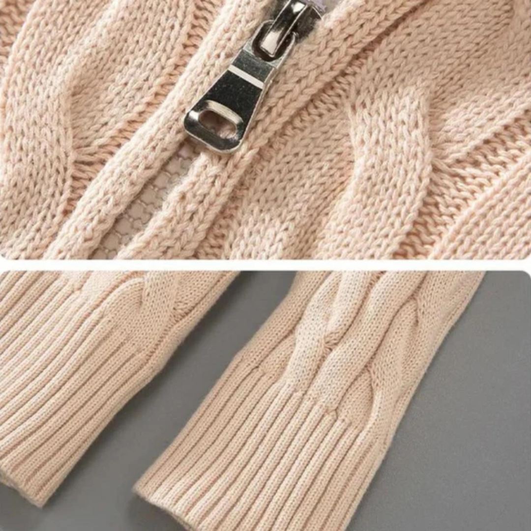 Valentino Zip Knit Sweater