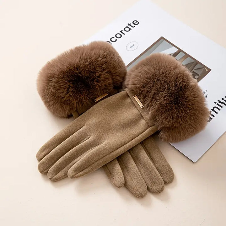 Chloe Luxe Fur Gloves