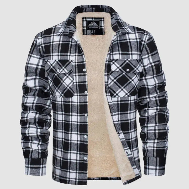 Liam Sherpa-Lined Flannel Jacket Artisio