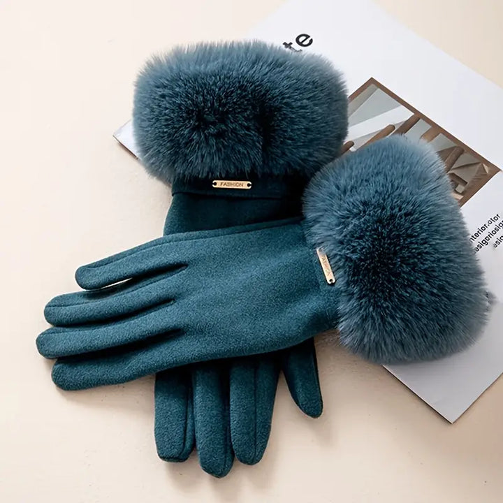 Chloe Luxe Fur Gloves