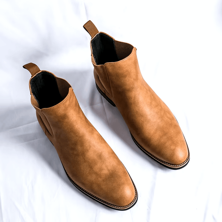 Gideon Genuine Leather Chelsea Boots