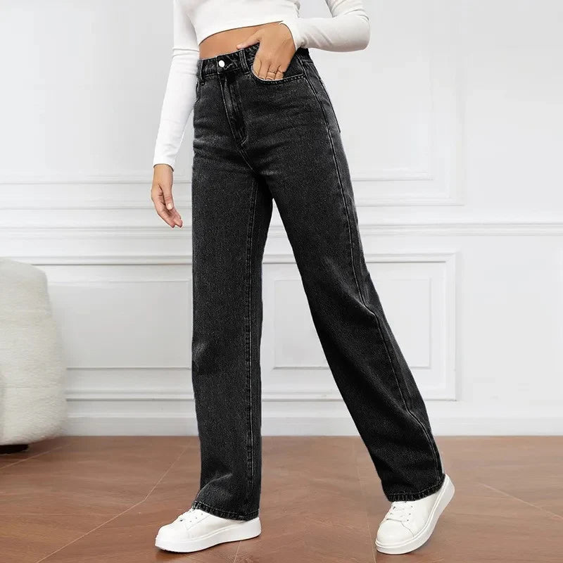 Sierra High-Rise Straight Leg Jeans