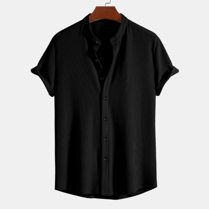 Francesco Franco® Ribbed Collar Shirt