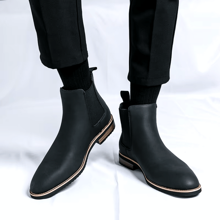 Gideon Genuine Leather Chelsea Boots