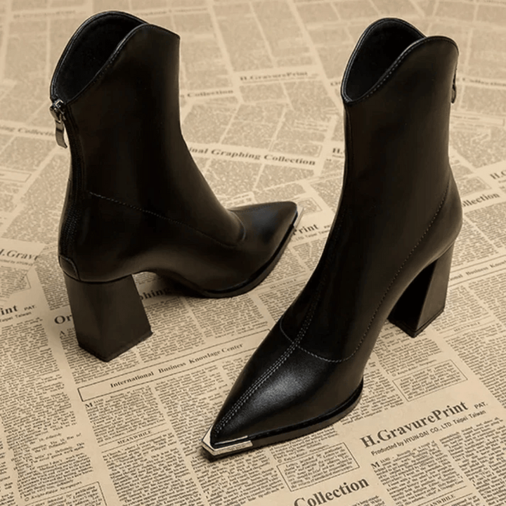 Block Heel Boots by Sofia Klein