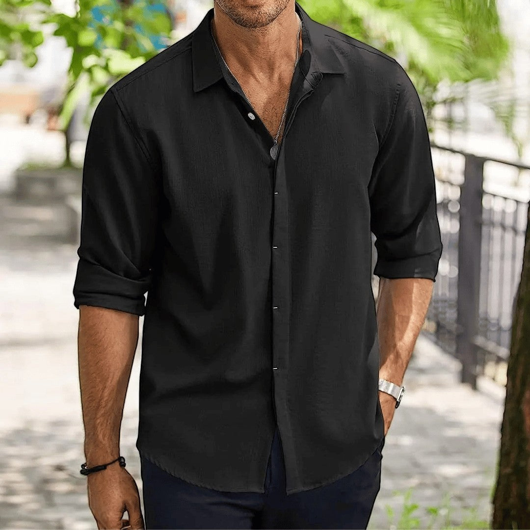 Frank Caruso Slim-Fit Linen Shirt