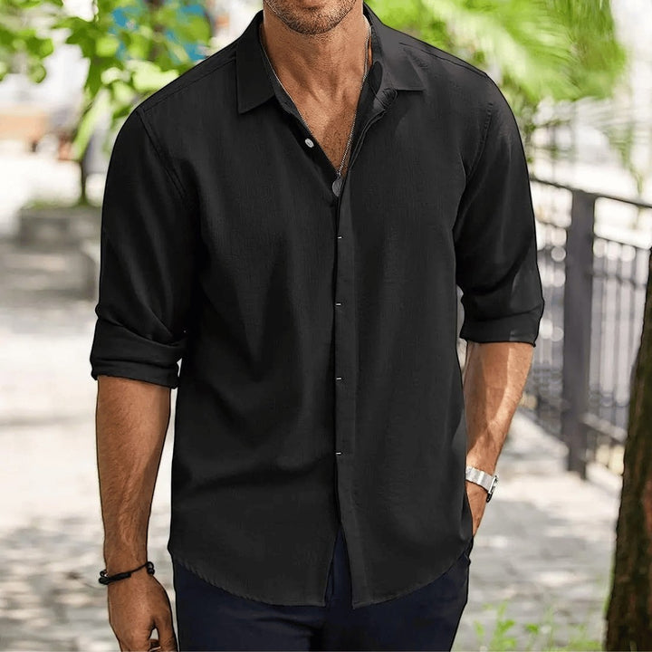 Frank Caruso Slim-Fit Linen Shirt