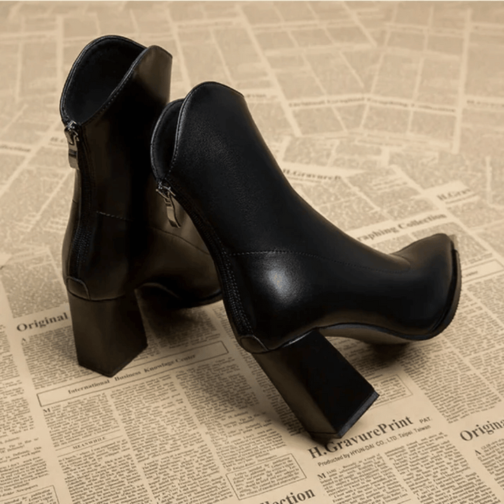 Block Heel Boots by Sofia Klein