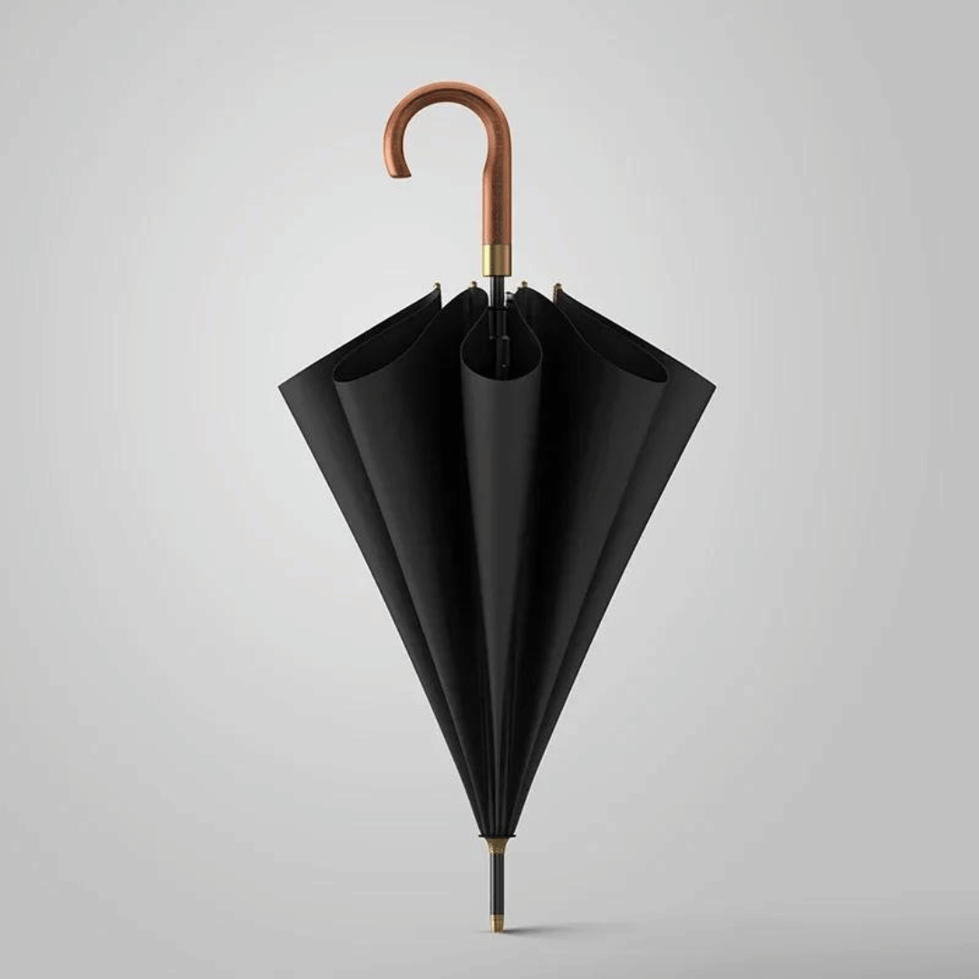 Elegante Volute Wooden Umbrella