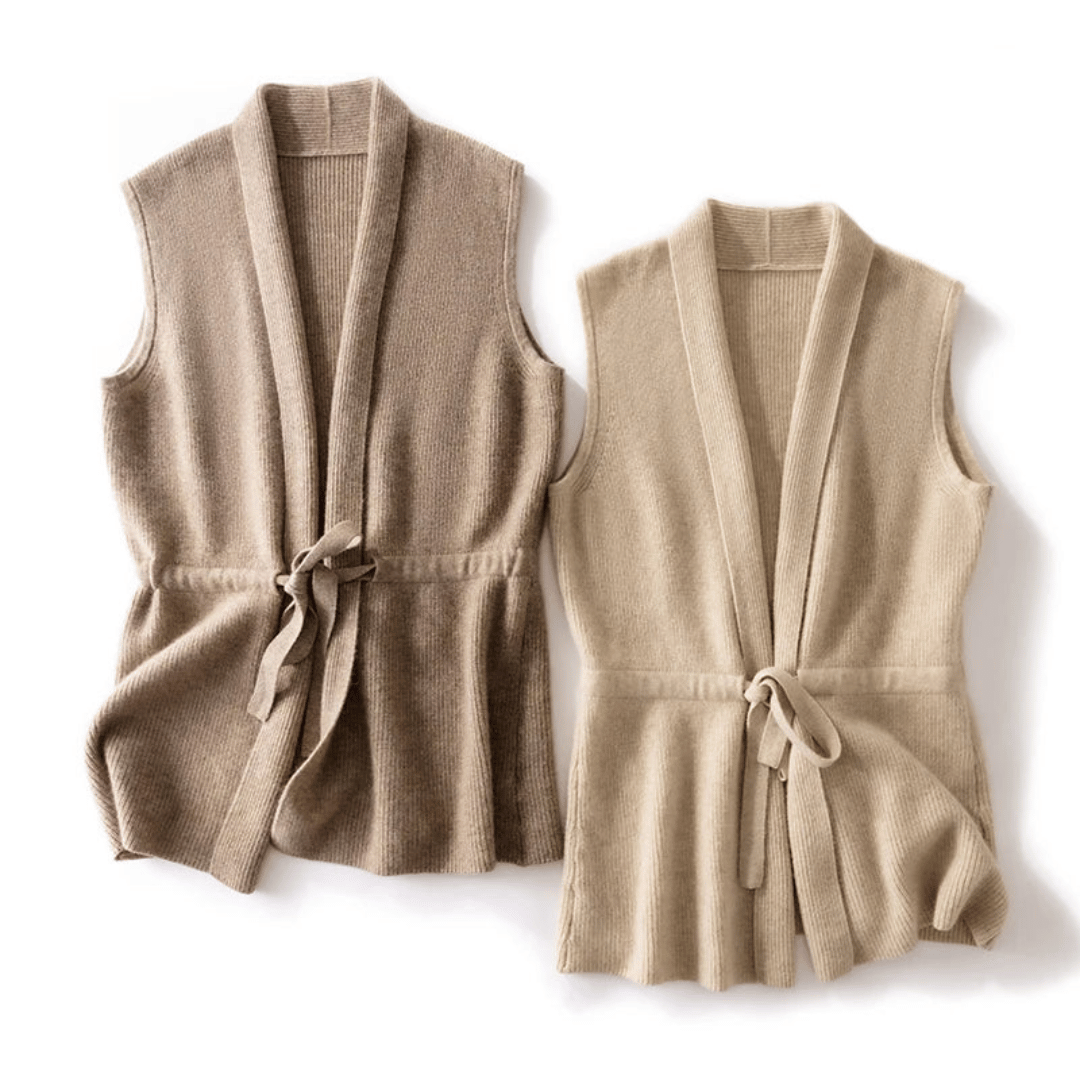 Lucia Knitted Wrap Vest