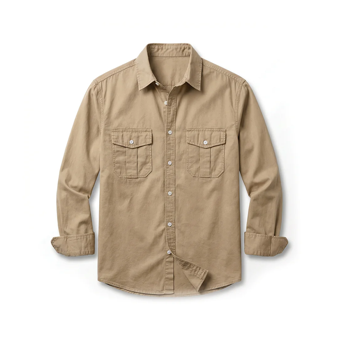 AT | Men Classic Utility Long Sleeves Shirt