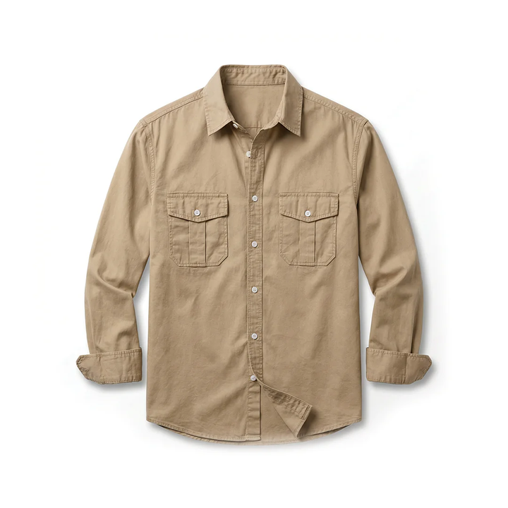 AT | Men Classic Utility Long Sleeves Shirt