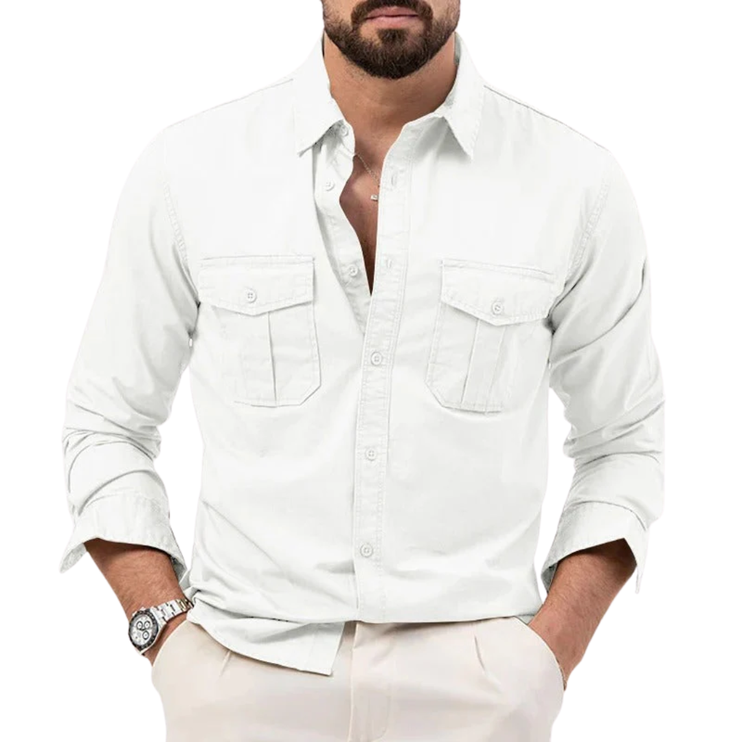 AT | Men Classic Utility Long Sleeves Shirt