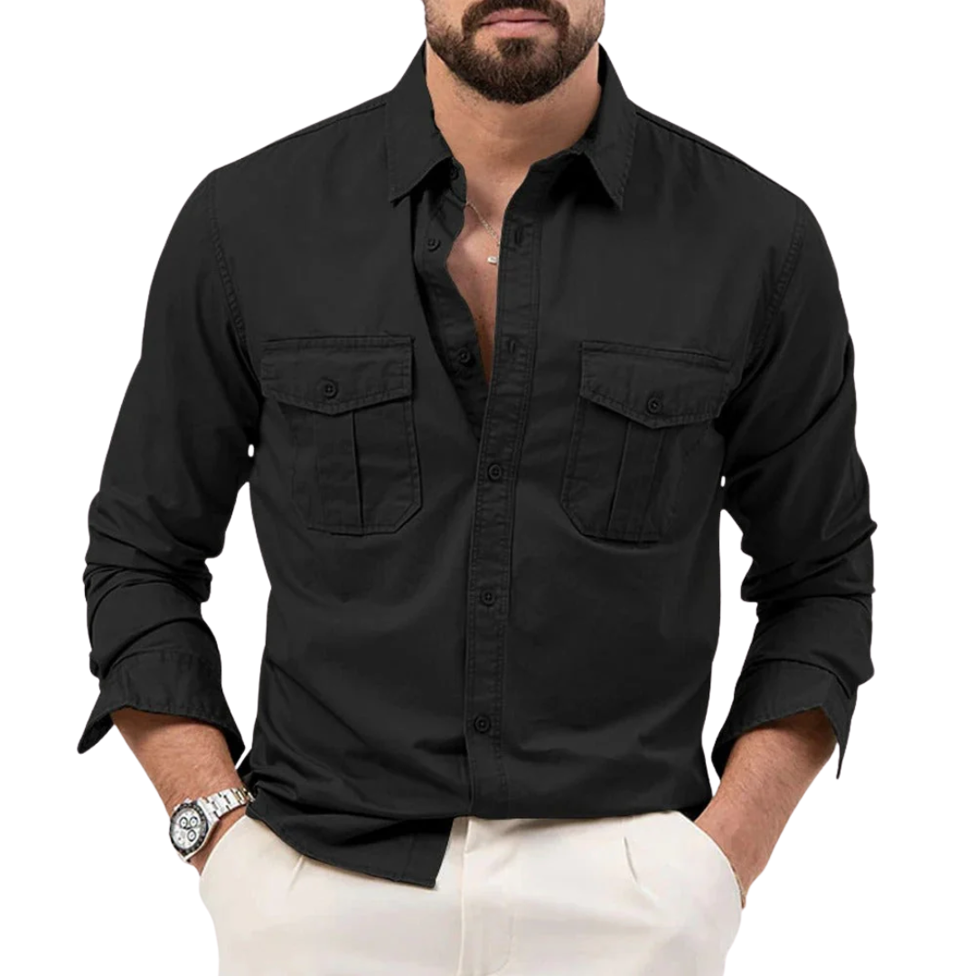 AT | Men Classic Utility Long Sleeves Shirt
