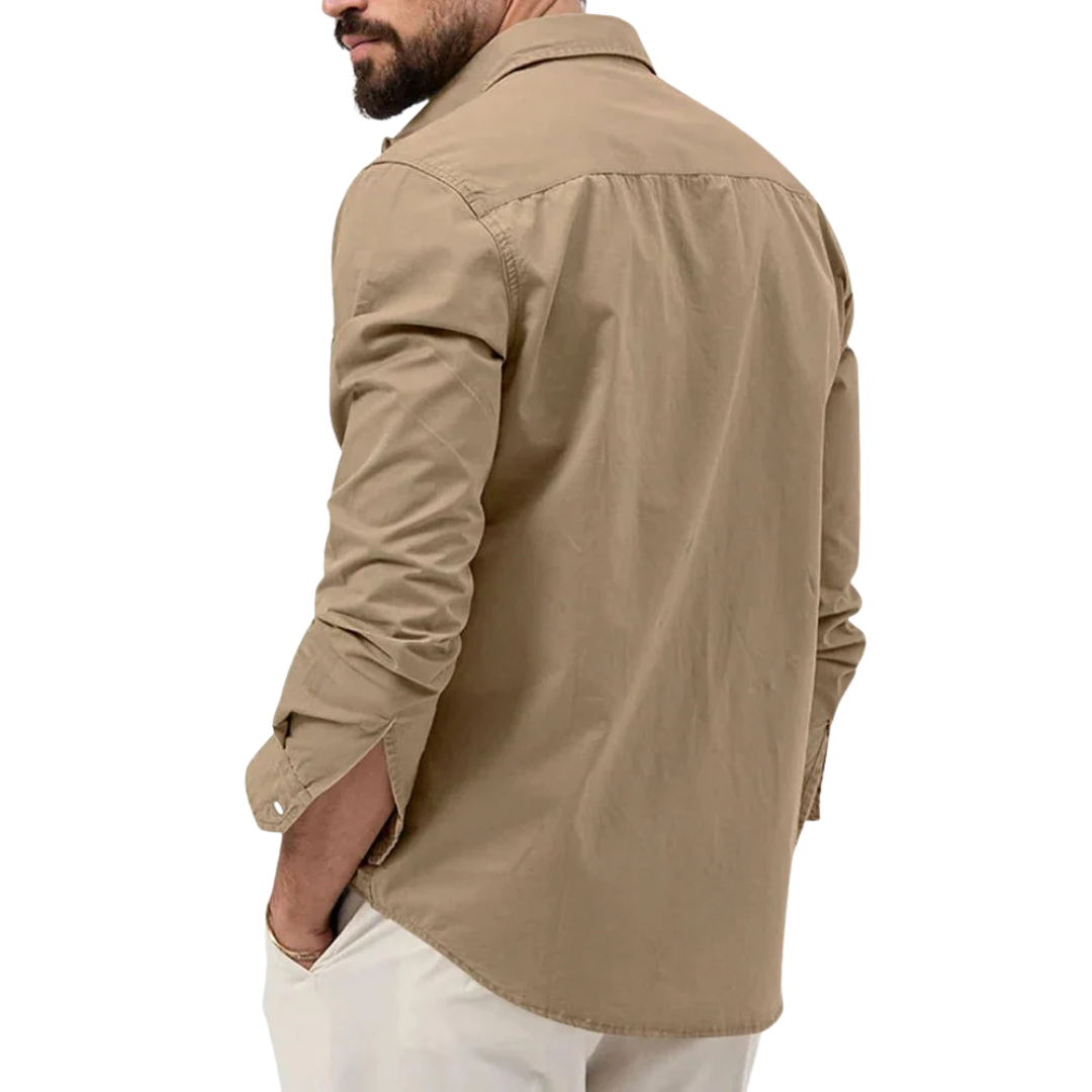 AT | Men Classic Utility Long Sleeves Shirt
