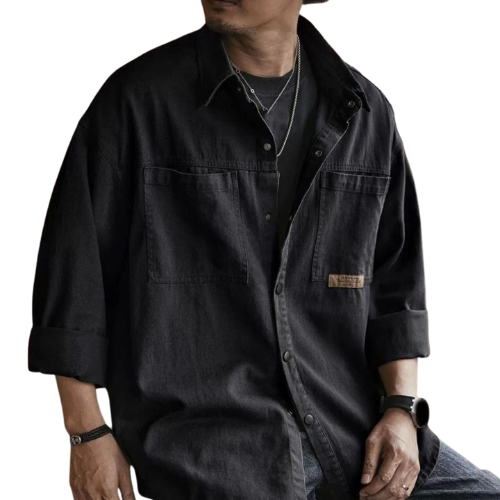 AT | Men Dual-Pocket Utility Shirt