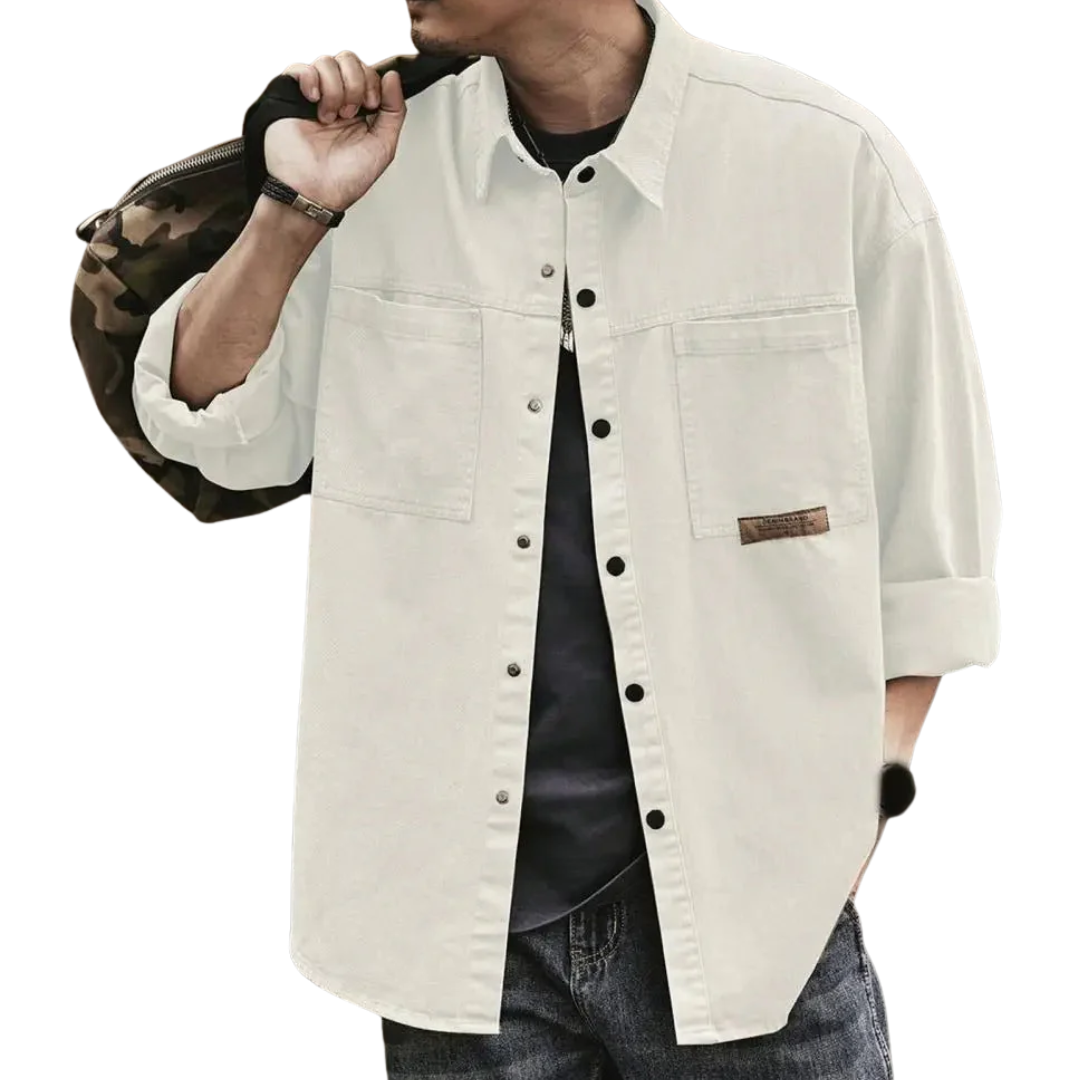 AT | Men Dual-Pocket Utility Shirt