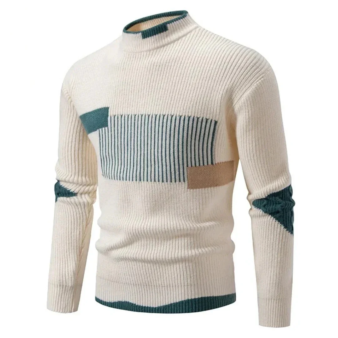 AT | Men’s Abstract Panel Sweater