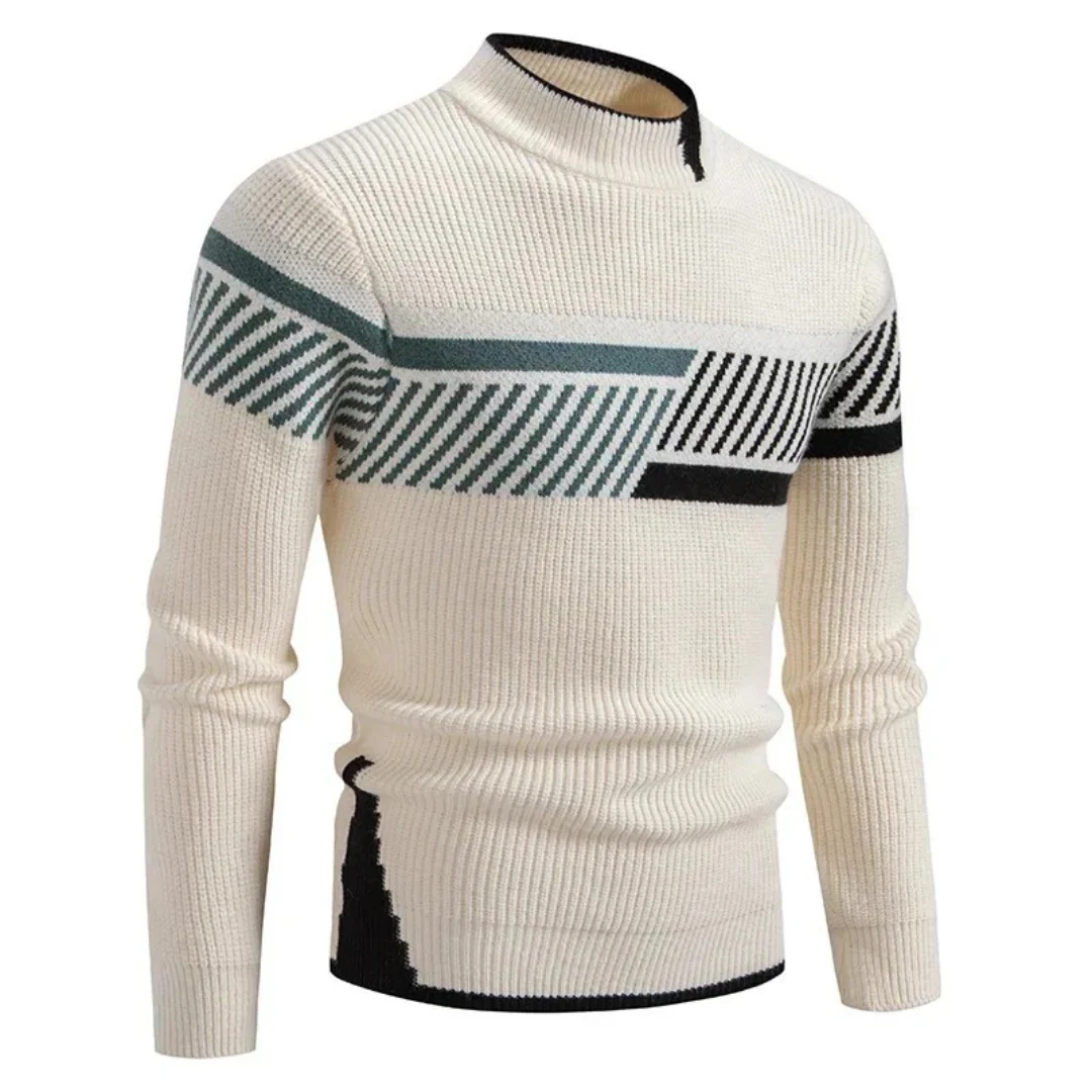 AT | Men’s Abstract Panel Sweater