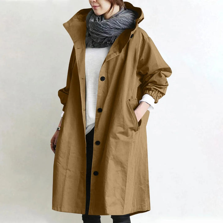 Abigail Hooded Longline Trench Coat