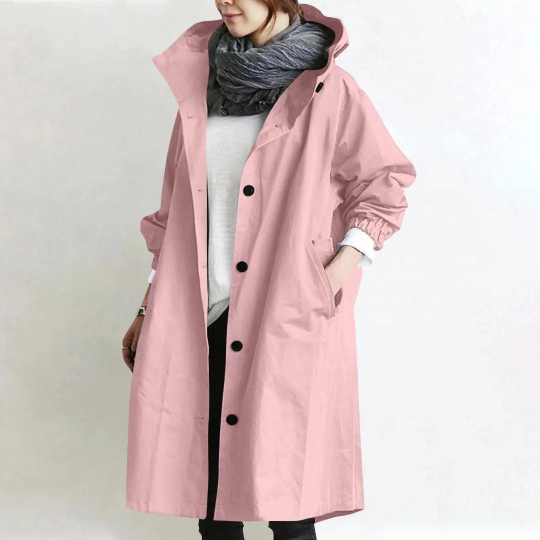 Abigail Hooded Longline Trench Coat