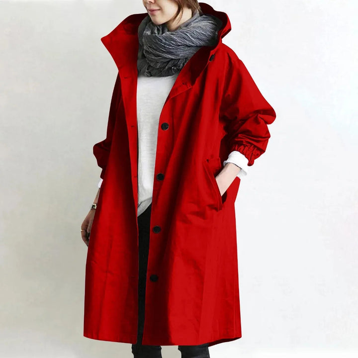 Abigail Hooded Longline Trench Coat