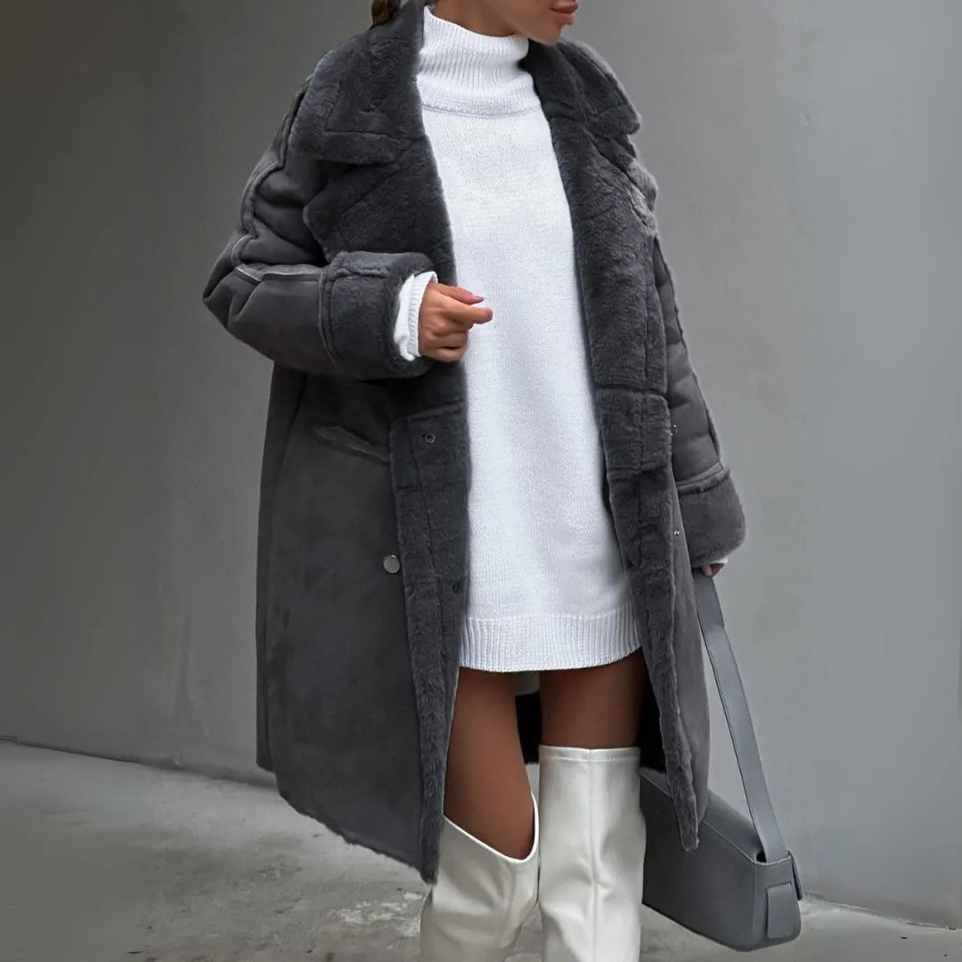 Addison Faux Shearling Winter Coat Artisio