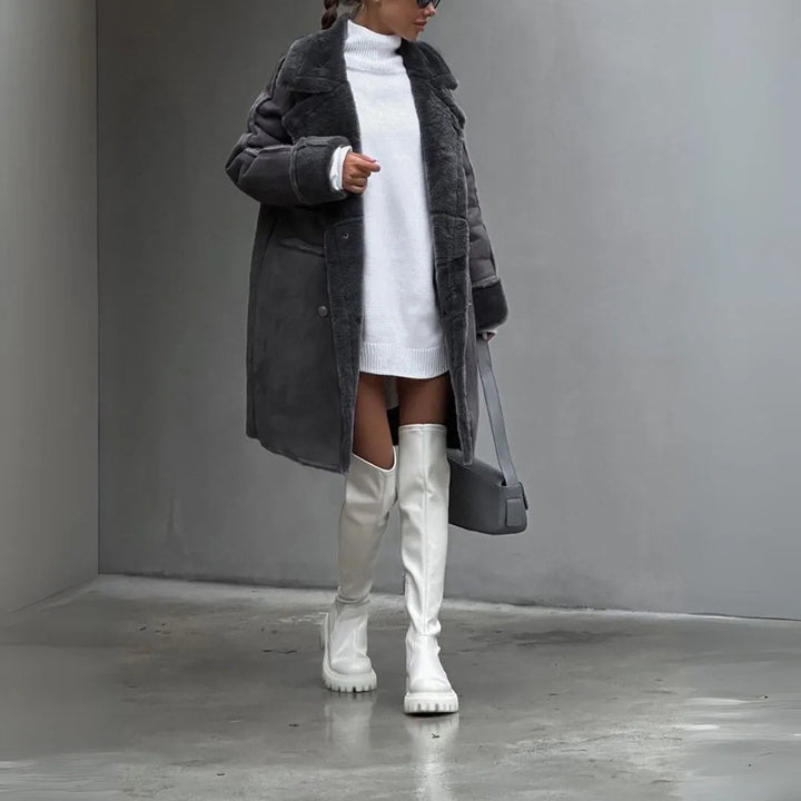 Addison Faux Shearling Winter Coat Artisio