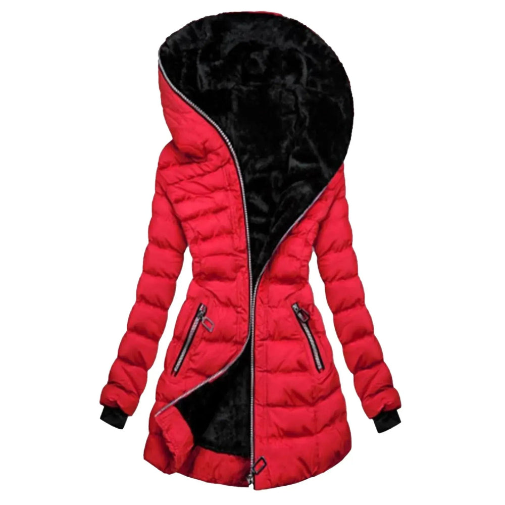 Yasmin Asymmetrical Hooded Puffer Coat Artisio