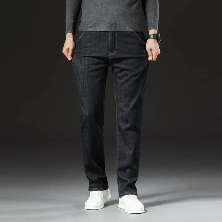 Alaric Sherpa-Lined Straight Leg Jeans
