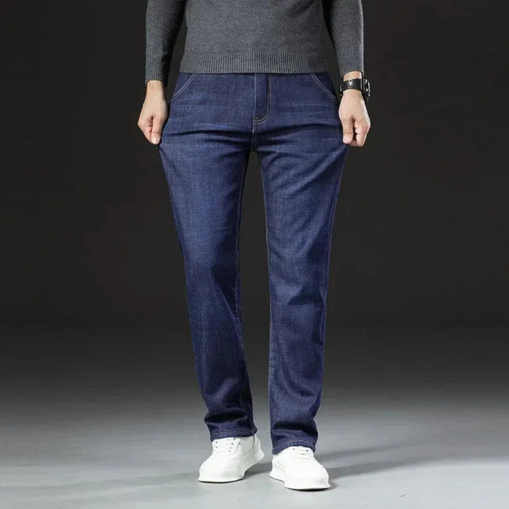 Alaric Sherpa-Lined Straight Leg Jeans