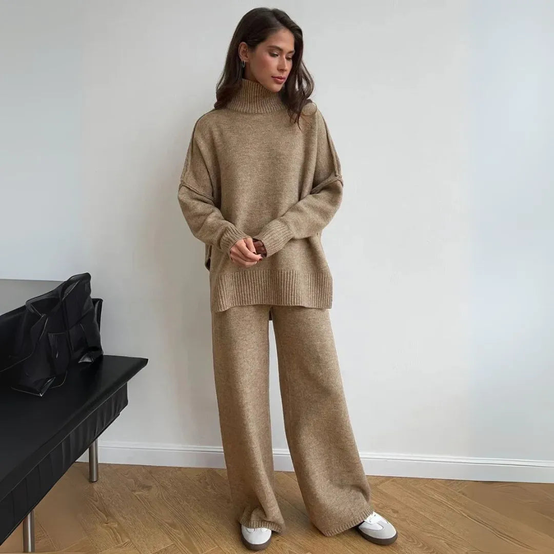 Alda Turtleneck Knit Lounge Set