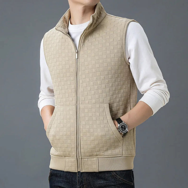 Aldrin Cotton Fleece Knit Vest