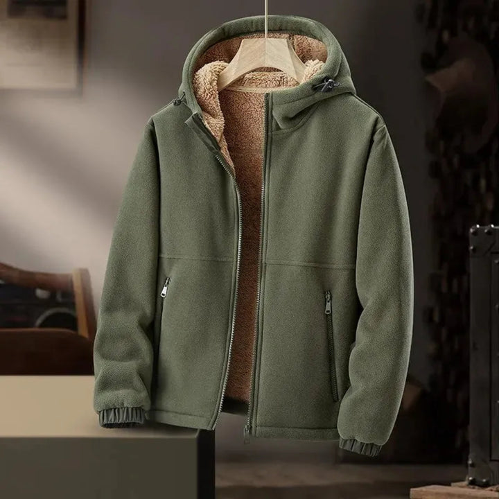 Alec Cashmere Fleece Hooded Jacket Artisio