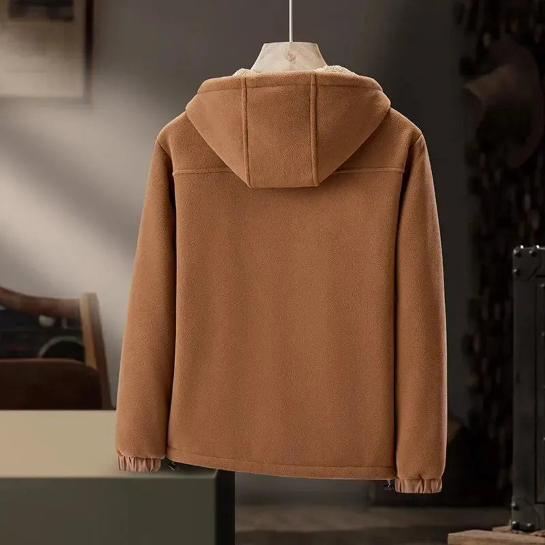 Alec Cashmere Fleece Hooded Jacket Artisio