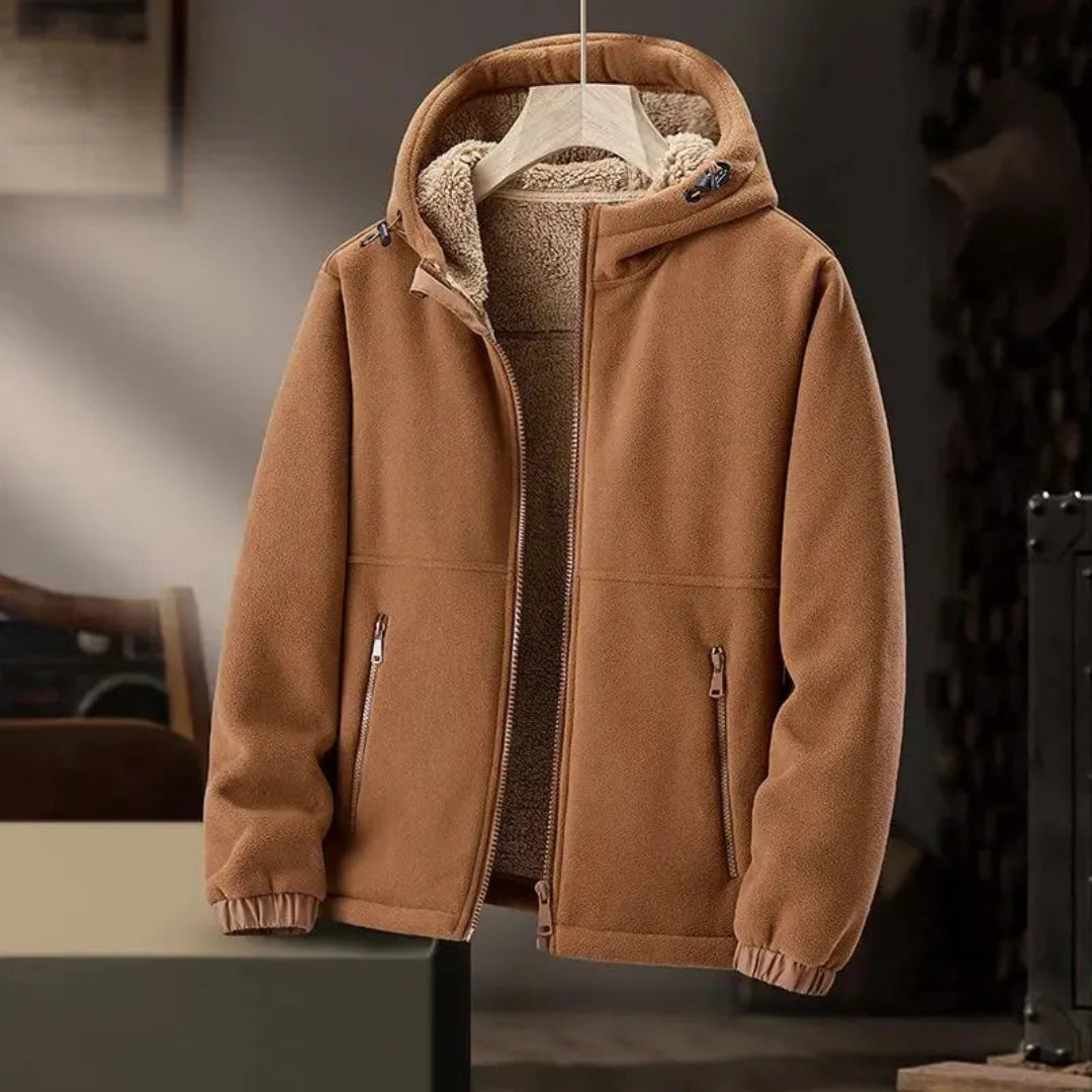 Alec Cashmere Fleece Hooded Jacket Artisio