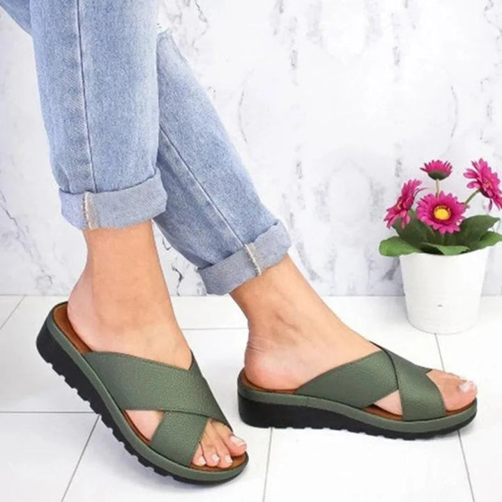 Alex Crisscross Slip-On Sandals