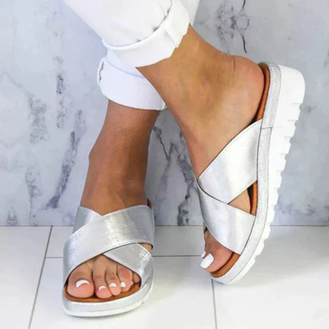 Alex Crisscross Slip-On Sandals
