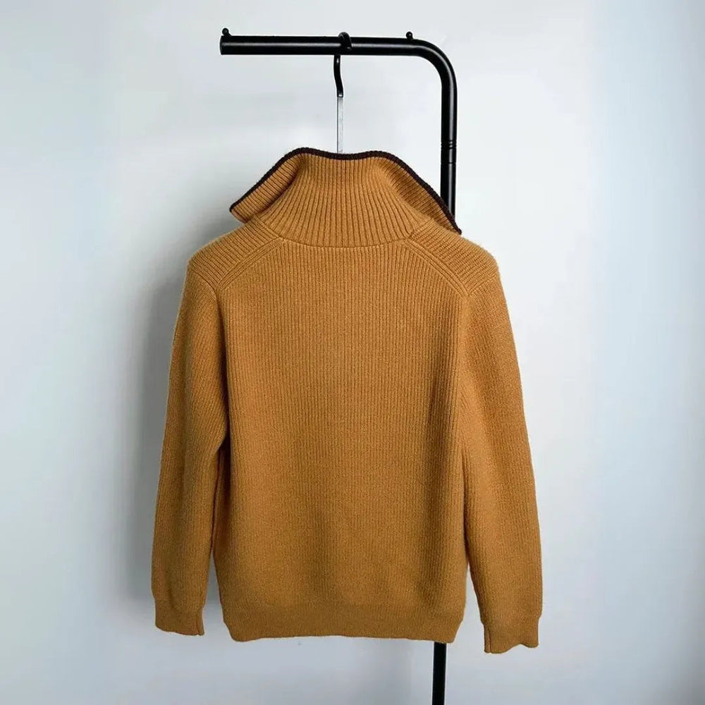 Alpine Quarter-Zip Knit Sweater Artisio