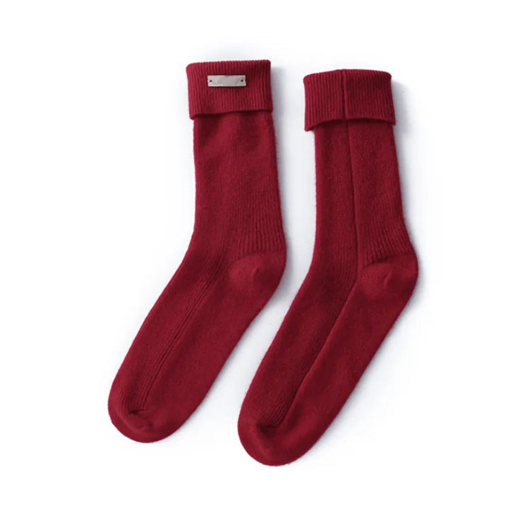 Amelia Pure Cashmere Crew Socks