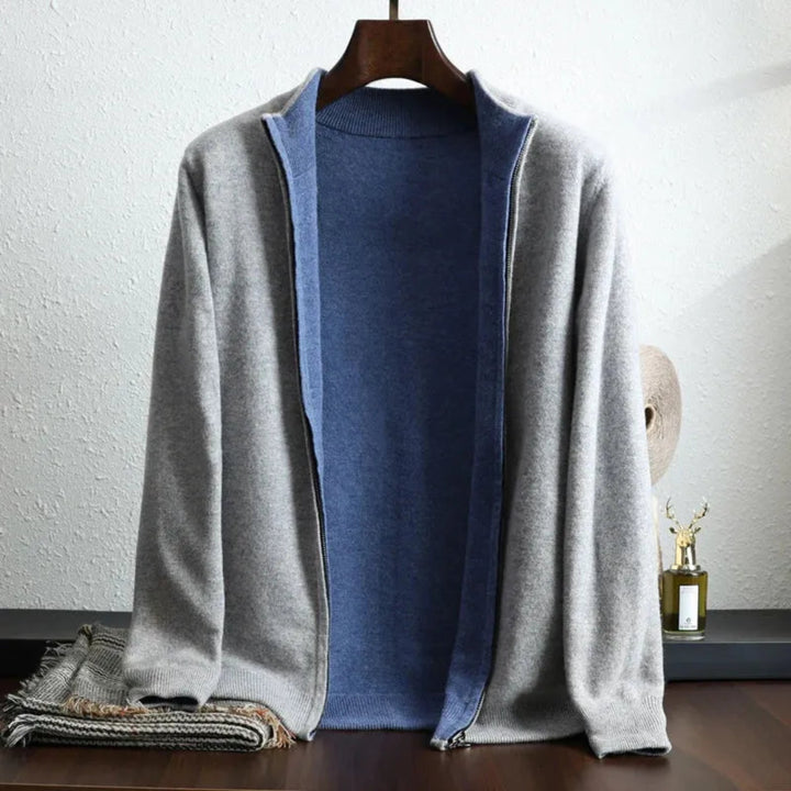 Andrew Wool Zip-Up Cardigan